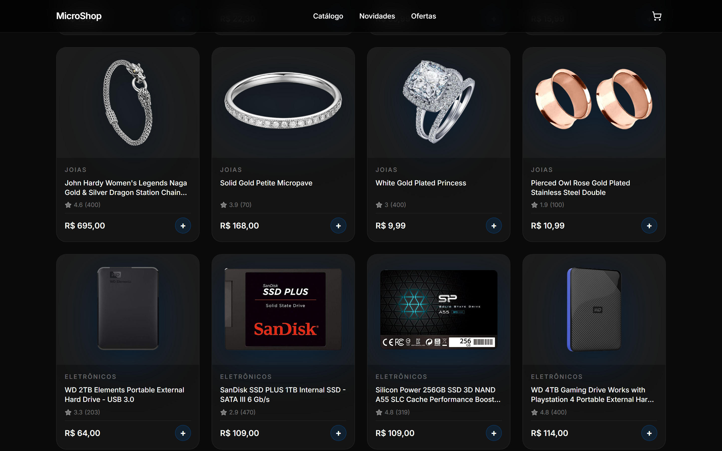 Checkout multi-step do e-commerce — fluxo completo de compra desenvolvido sob medida